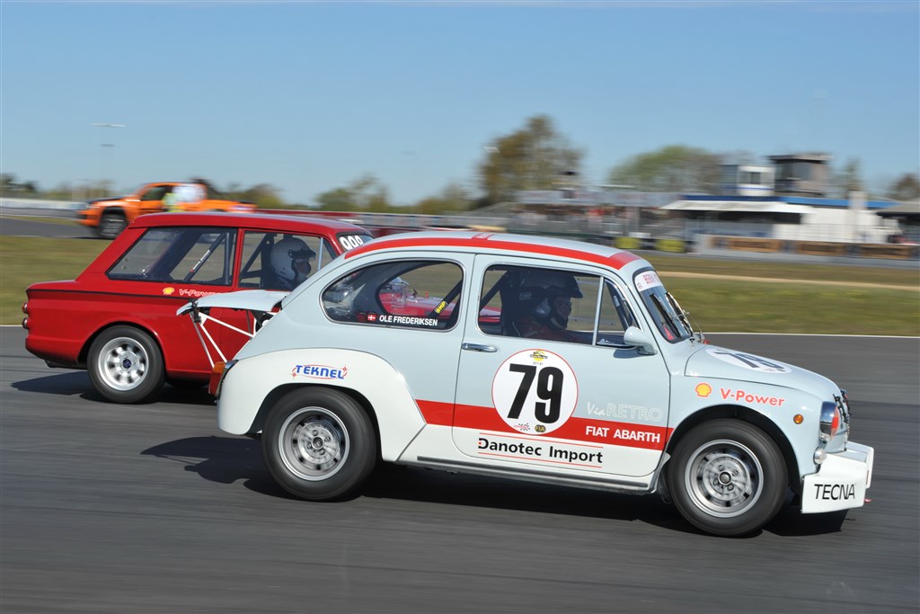 Racervogne fra dengang far var ung dystede ved Danish Masters Racing Festival på FDM Jyllandsringen.
(Foto: Morten Alstrup)